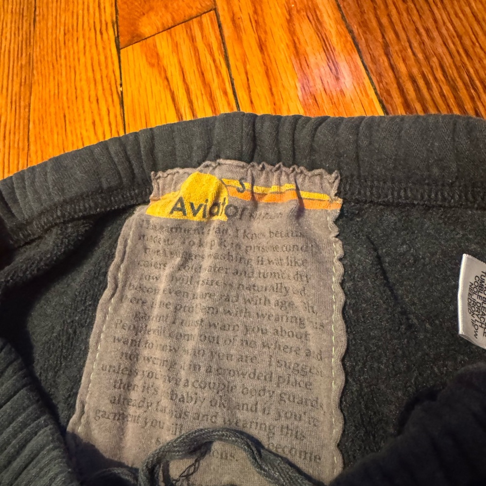 Aviator Nation Charcoal sweatpants Rainbow Logo Haight Ashbury - Picture 3 of 3